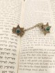 קליפס טלית כסף סטרלינג עם אבני אילת, קליפס טלית, ישראל